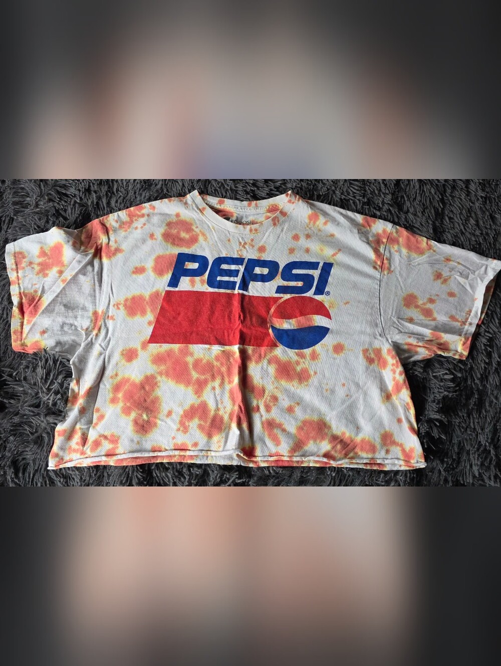 Pepsi White Tie-Dye Logo Tee